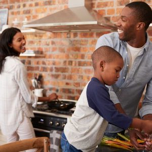 family-cooking-together