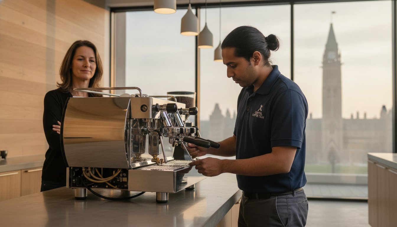 Commercial coffee machine repair in Ottawa for cafes and restaurants