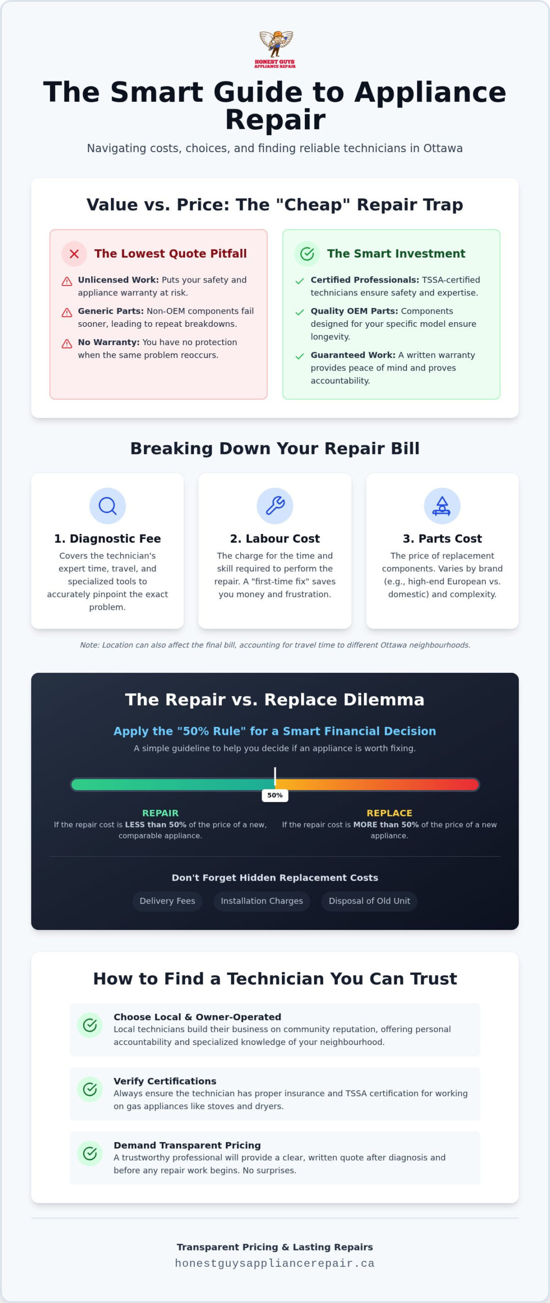 Affordable Appliance Repair in Ottawa: A Homeowner’s Guide to Fair Pricing and Quality Service