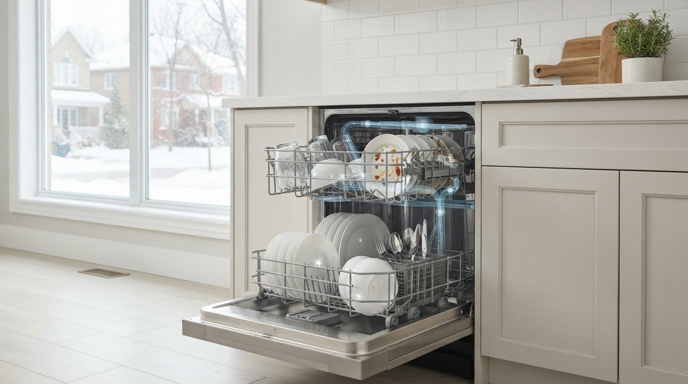 Dishwasher Not Cleaning the Top Rack in Ottawa? Causes and Next Steps
