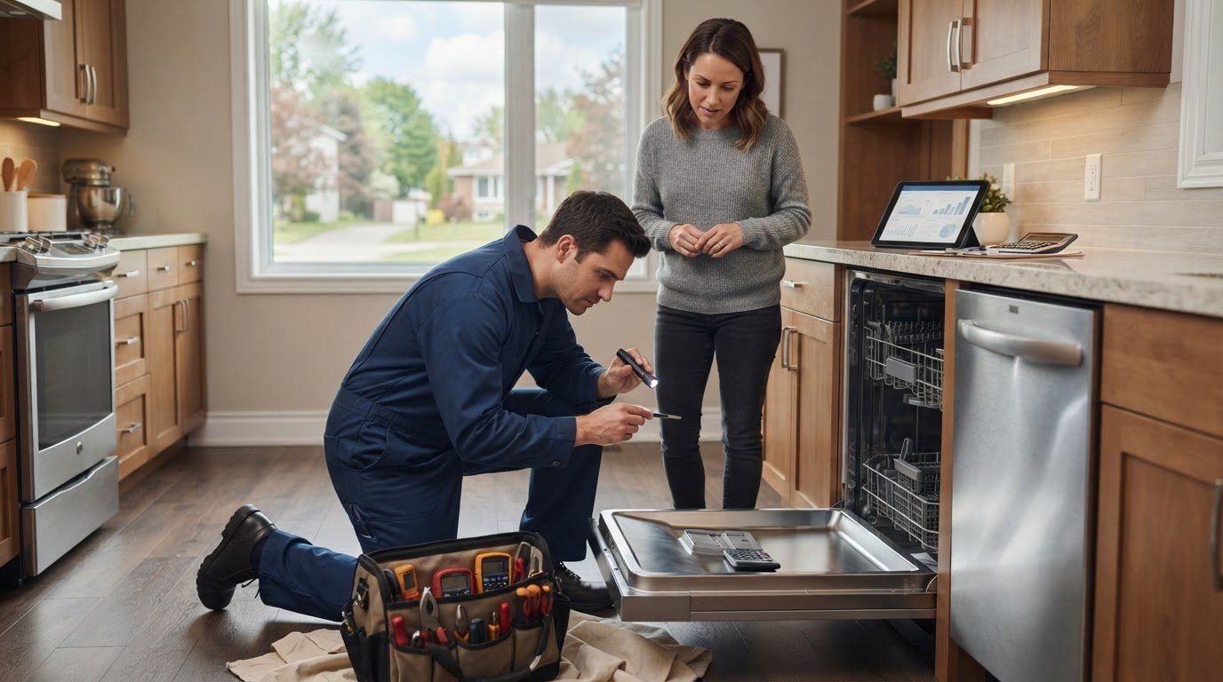 Dishwasher repair in Greely: service fees and repair costs